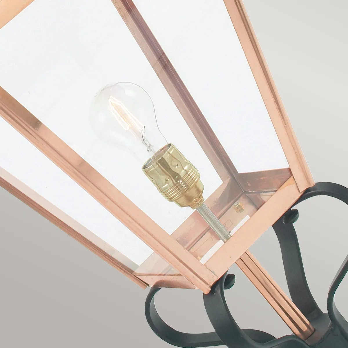 Chelsea 1 Light Grande Pedestal Lantern | Copper