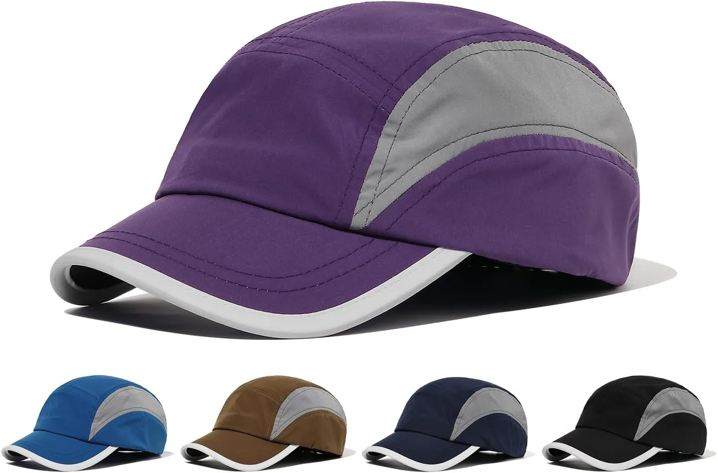 CLAPE Lightweight Short Bill Baseball Caps Quick Dry Waterproof Outdoor Sports Hat Unstructured Tucker Cap Breathable Dad Cap