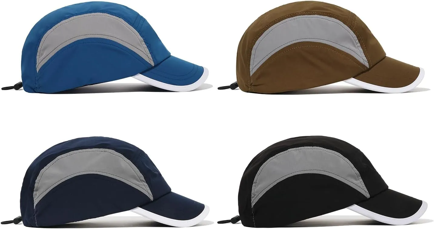 CLAPE Lightweight Short Bill Baseball Caps Quick Dry Waterproof Outdoor Sports Hat Unstructured Tucker Cap Breathable Dad Cap