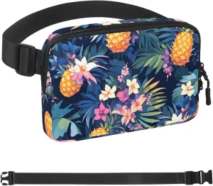 Colored Pineapple-824 Belt Bag for Men and Women Fanny Pack,Belt Bag with Adjustable Strap,Fashion Crossbody Everywhere Belt Bag for Travel Outdoors Running Hiking