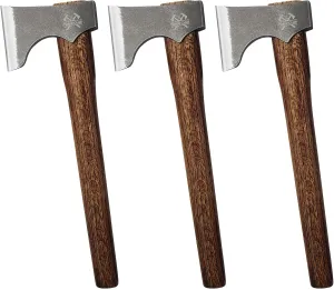 Competition Throwing Axe, 3 Pack 16.5" Throwing Axes with 1065 High Carbon Steel & Wooden Handle, Perfect for Axe Throwing Game, Competition and Recreation, Gift for Men