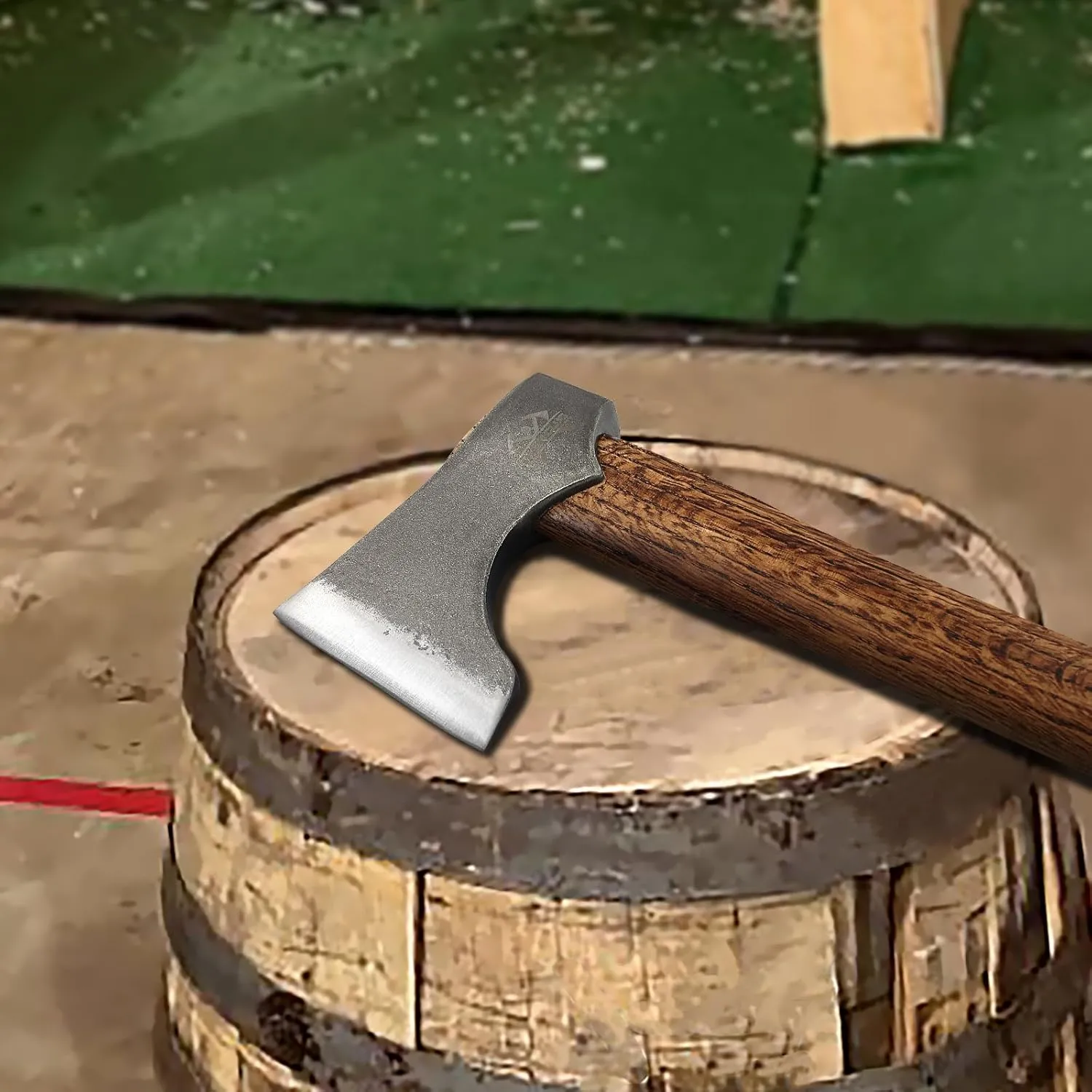 Competition Throwing Axe, 3 Pack 16.5" Throwing Axes with 1065 High Carbon Steel & Wooden Handle, Perfect for Axe Throwing Game, Competition and Recreation, Gift for Men