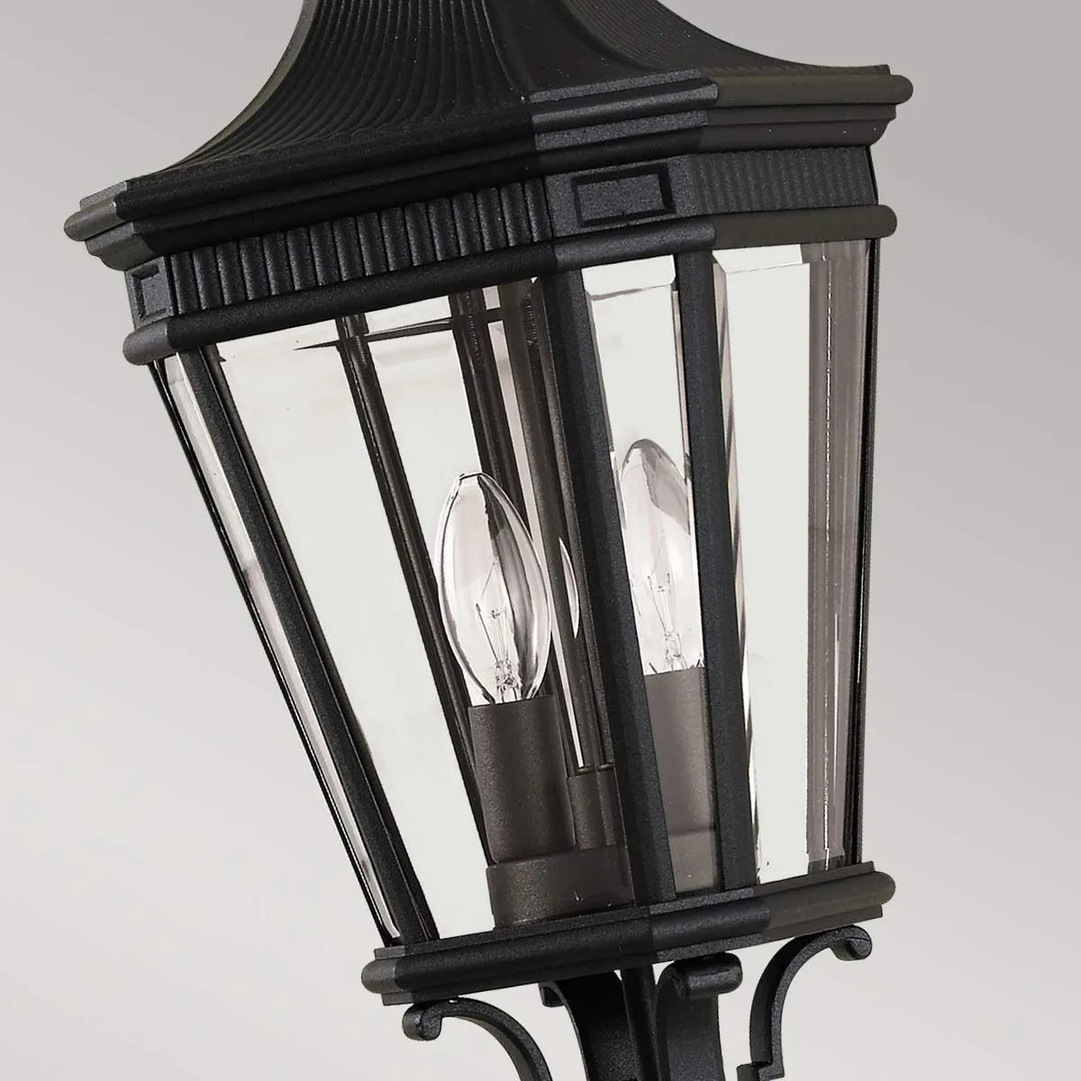 Cotswold Lane 2 Light Medium Chain Lantern | Black