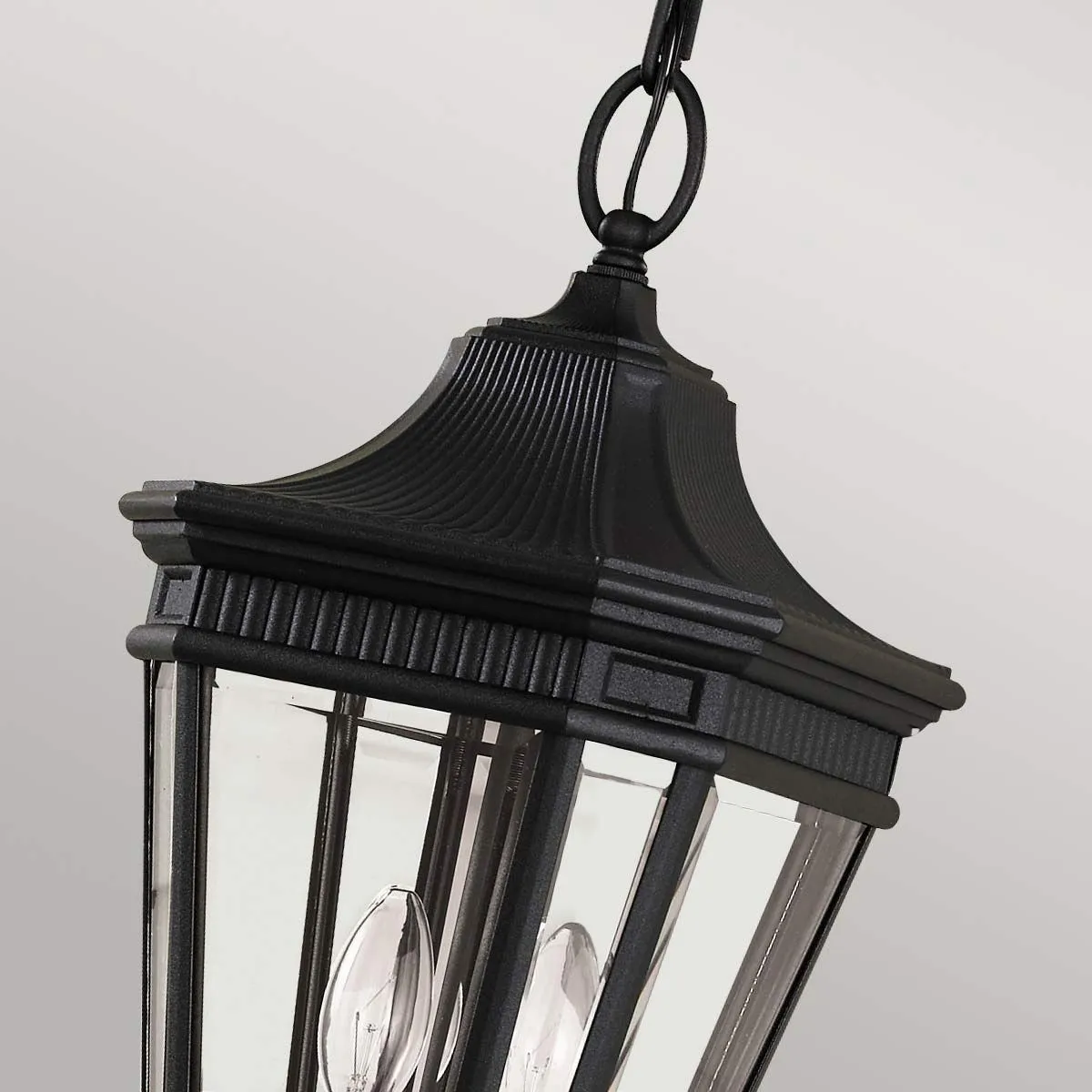 Cotswold Lane 2 Light Medium Chain Lantern | Black