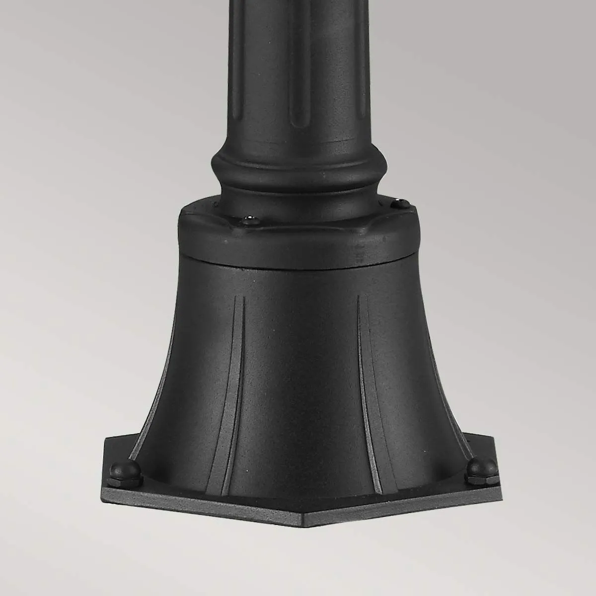 Cotswold Lane 2 Light Medium Pillar | Black