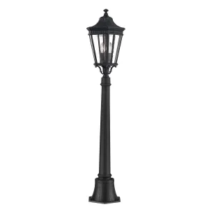 Cotswold Lane 2 Light Medium Pillar | Black