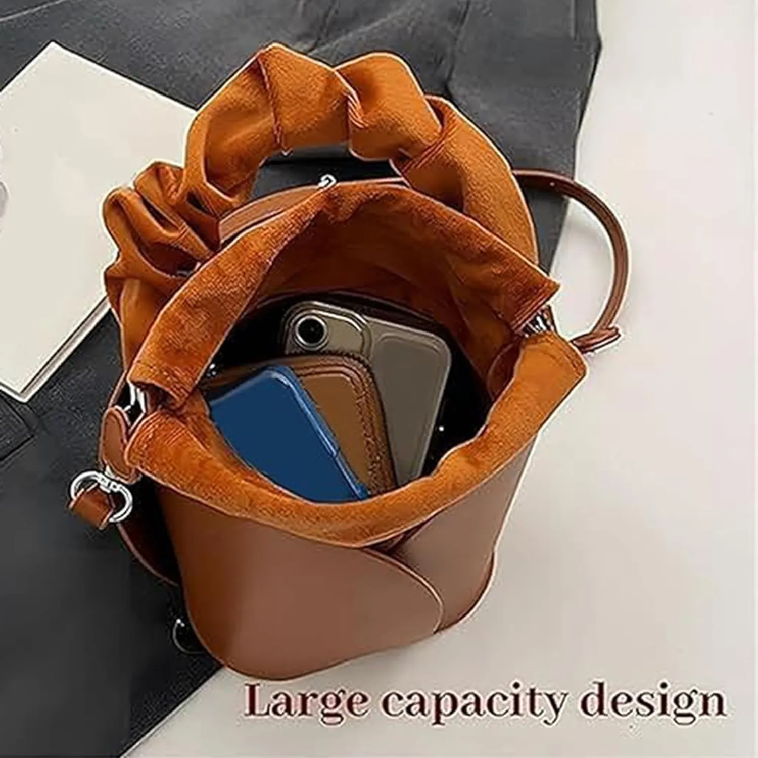 Creative Petal Bag,Waterproof PU Crossbody Bag for Women,Lightweight & Durable Everyday Purse for Work,Travel,Shopping