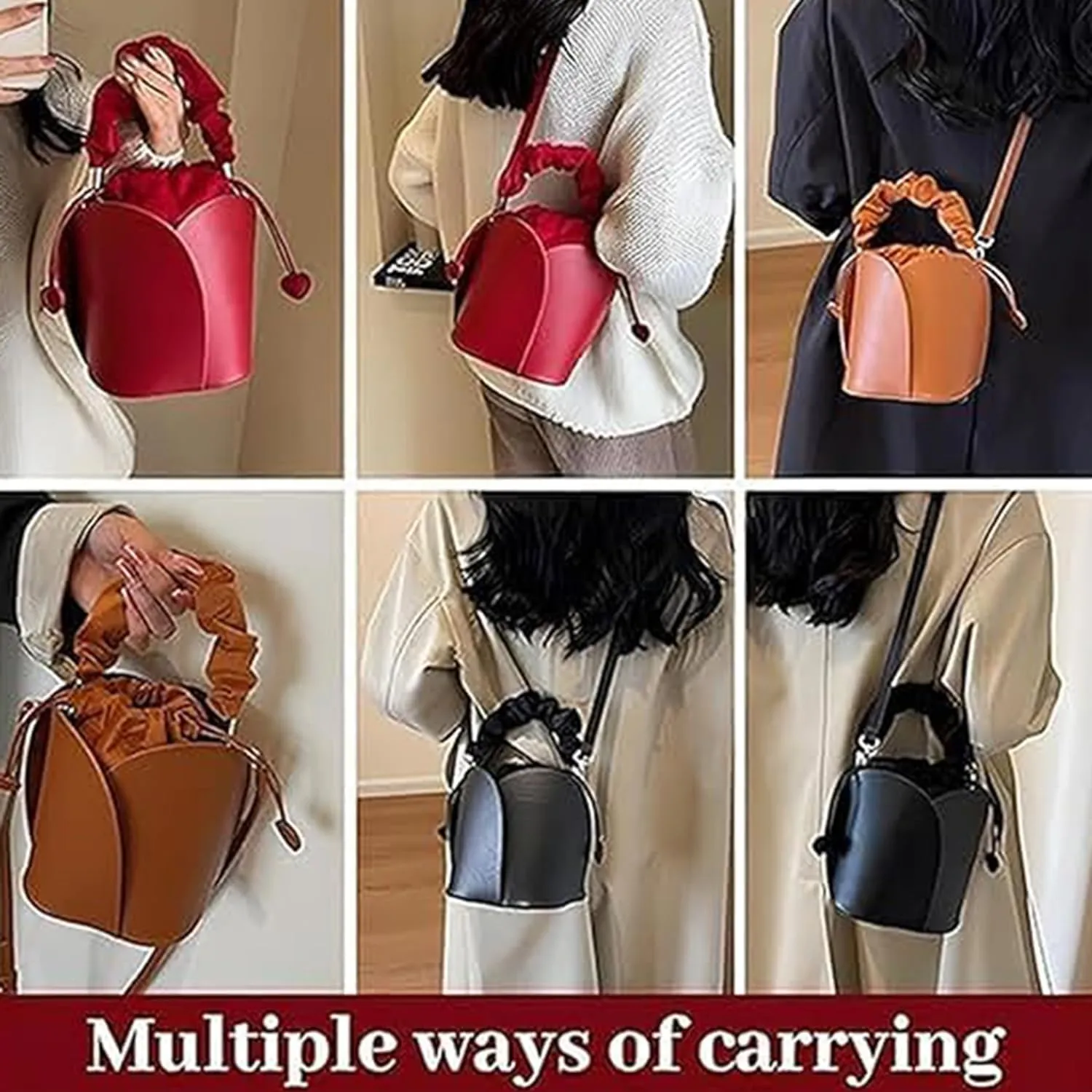 Creative Petal Bag,Waterproof PU Crossbody Bag for Women,Lightweight & Durable Everyday Purse for Work,Travel,Shopping