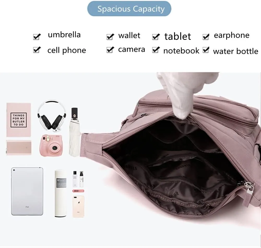 Crossbody Bag Purse for Women, Multiple Pockets Waterproof Shoulder Bag Travel Tote Handbag