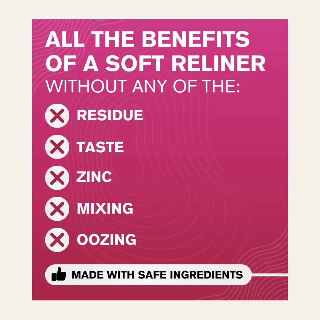 Cushion Grip Thermoplastic Denture Adhesive, 0.35 oz Travel Size (Pack of 10) | Refits and Tightens Loose Dentures On The Go | Non-Glue Adhesive, Acts Like a Soft Reliner