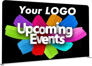 Custom Backdrop Tension Fabric Banner Stand Backdrop, Portable Personalized Trade Show Display for Booth Conference Weddings Parties Photography (7.5x10 Ft, Graphic with Aluminum Stand)