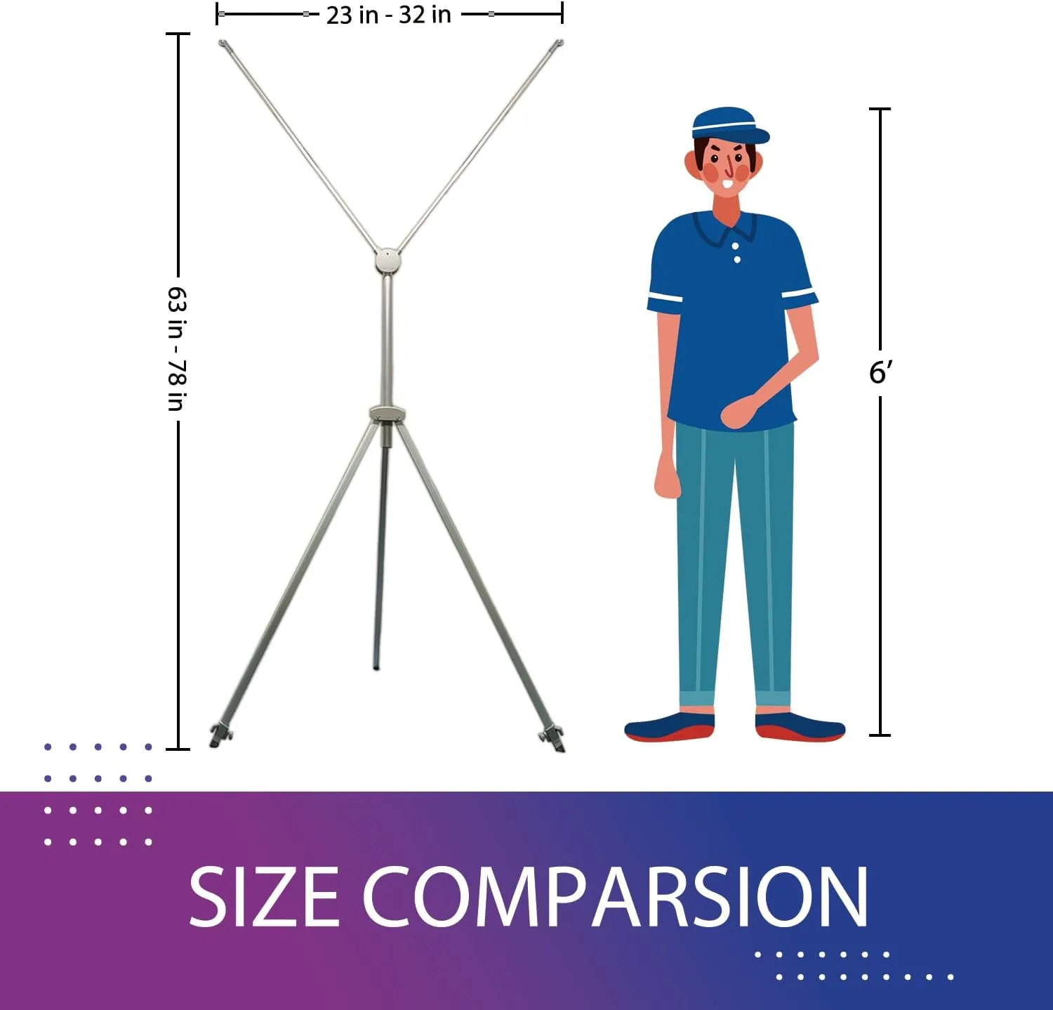 Custom Banner with X Stand (Adjustable 24" x 63") | Personalized X Banner Stand for Advertising, Stores, TradeShow, Restaurant, Event, Birthday & Party | Fast delivery | HD Print With Travel Bag - 1 unit