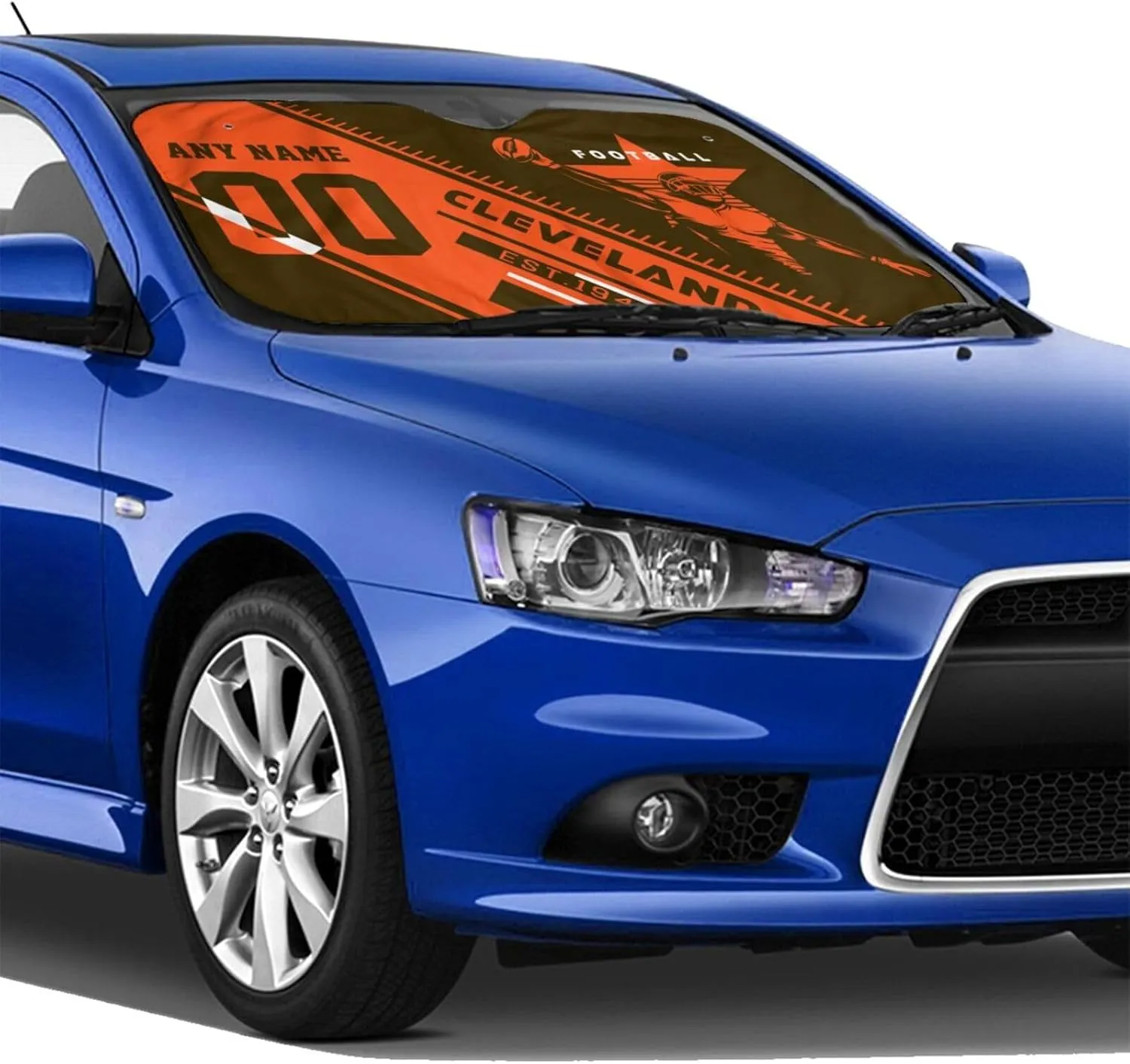 Custom Windshield Sun Auto Shade Personalized Name Number Keeps Your Vehicle Cool Blocks UV Rays Sun Visor Protector Gift for Fans
