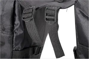 CyclePro Bicycle Water-Resistent Rear Seat Bag, Double Pannier Bags Multi-Pockets,2 Bags/Set, Black,15L Capacity, 12"" High
