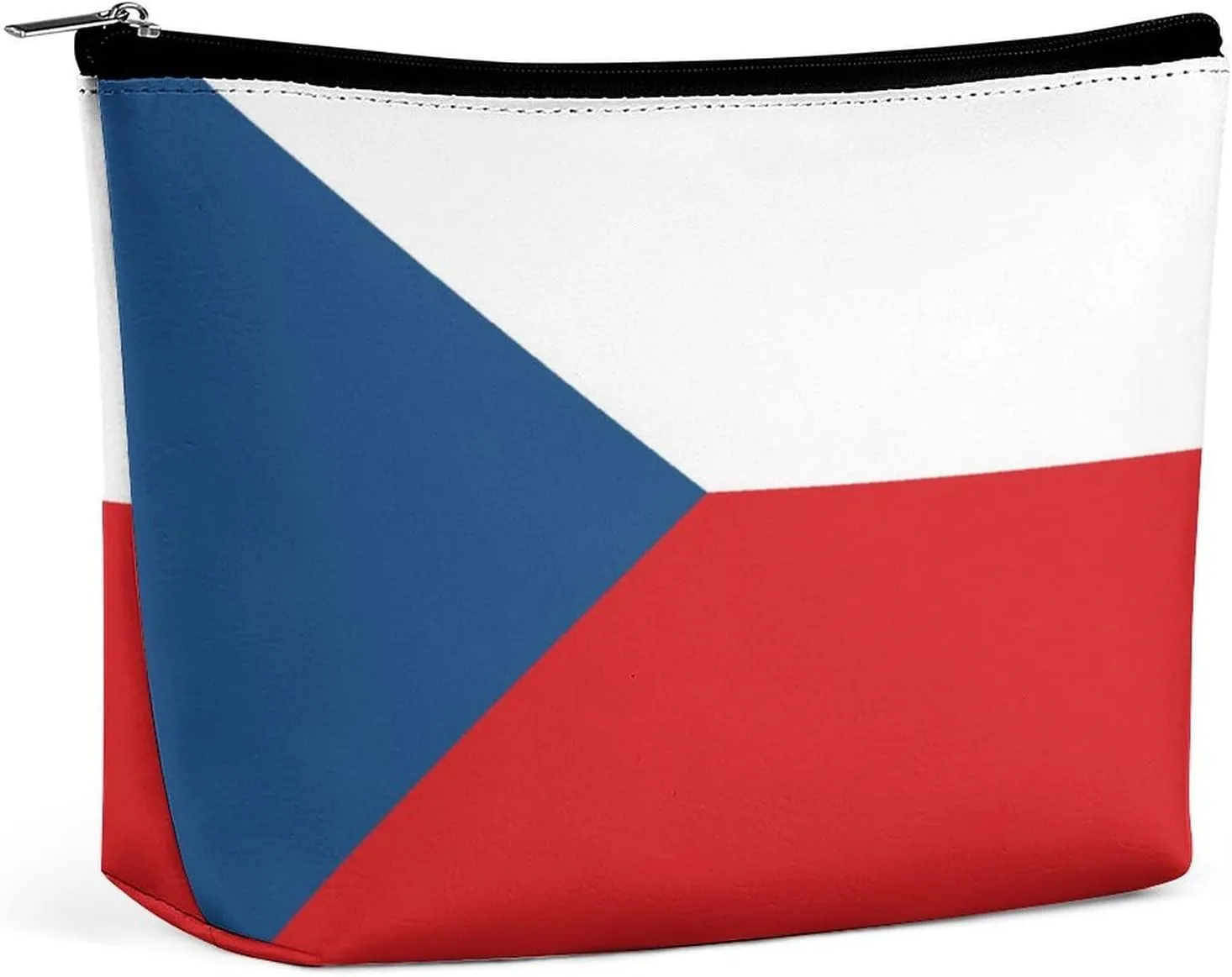 Czech Flag Travel Makeup Bag Lightweight Organizer Cosmetic Pouch for Women