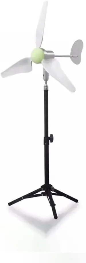 DC 1-24V High-End Portable Micro Wind Turbine Ironless Core Generator with Folding Stand and EVA Handbag 200-1500RPM