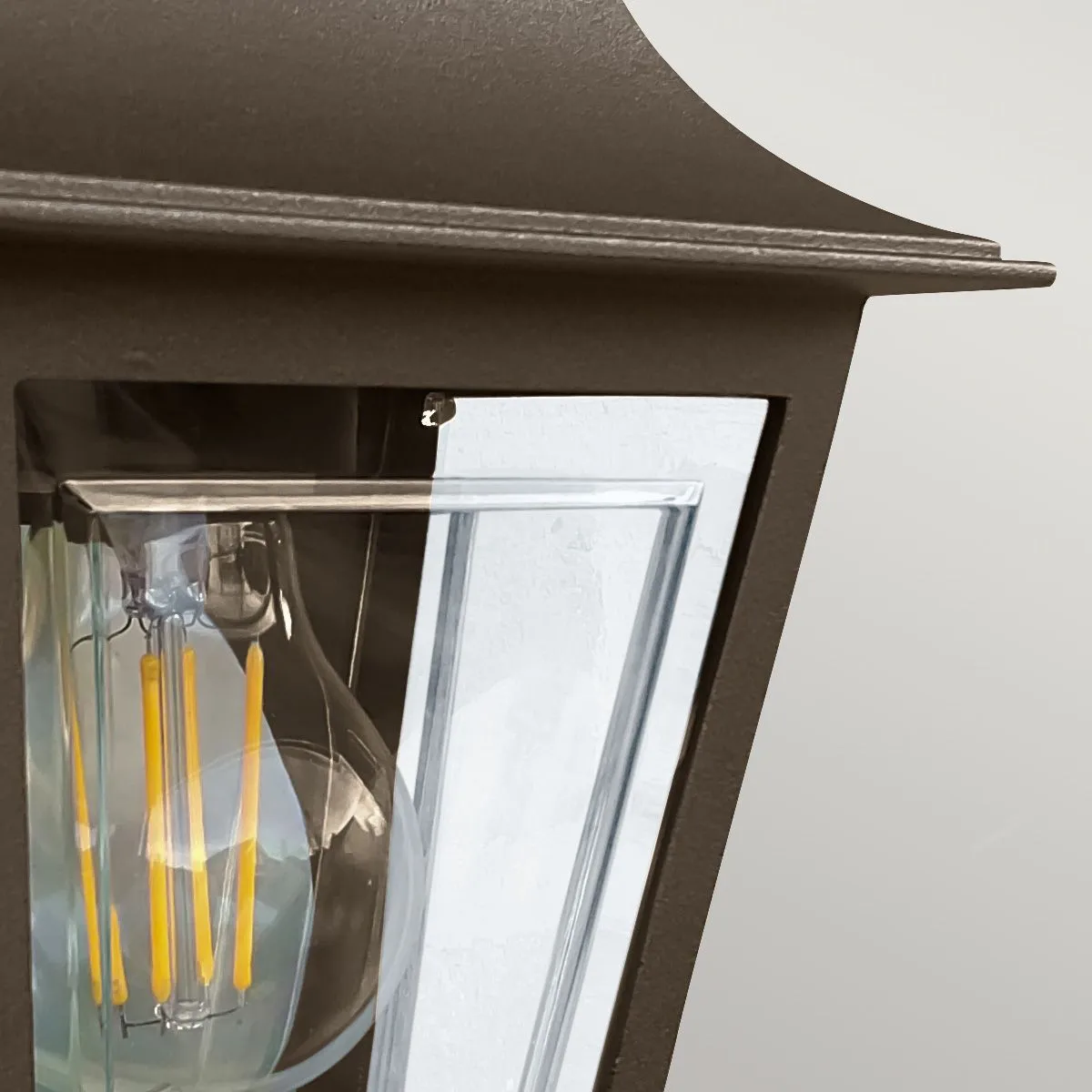 Deco Lane 1lt Half Wall Lantern | Bronze