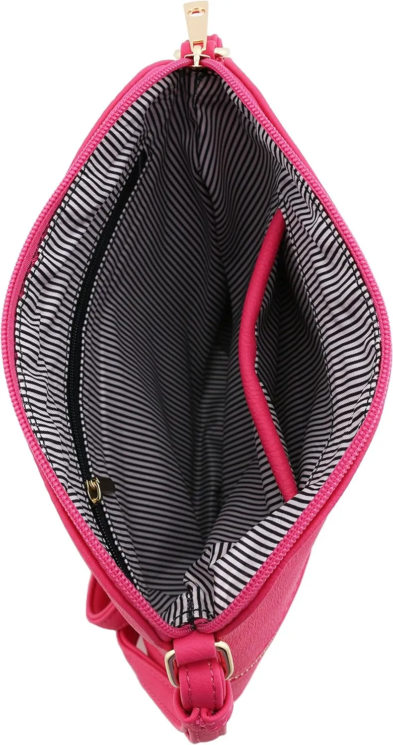 DELUXITY Lightweight Medium Crossbody Bag with Tassel