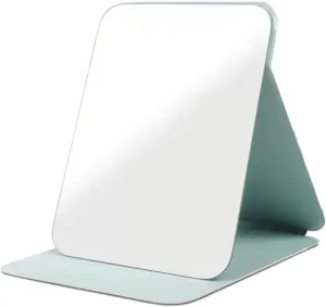 Desktop Vanity Mirror Desktop Foldable Makeup Mirror Home Portable Simple Large Desktop Makeup Mirror High-Definition Makeup Mirror Suitable for Travel, Makeup, Office