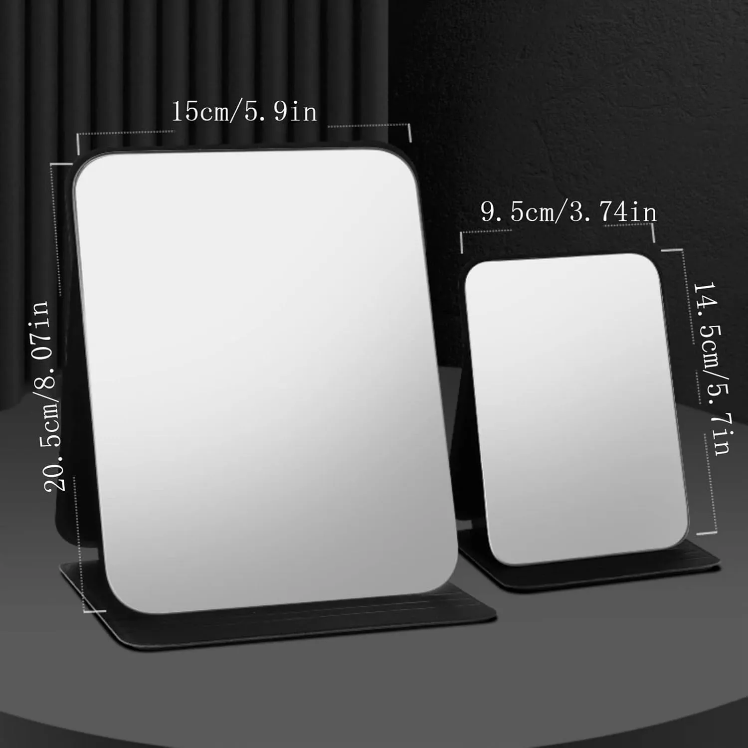 Desktop Vanity Mirror Desktop Foldable Makeup Mirror Home Portable Simple Large Desktop Makeup Mirror High-Definition Makeup Mirror Suitable for Travel, Makeup, Office