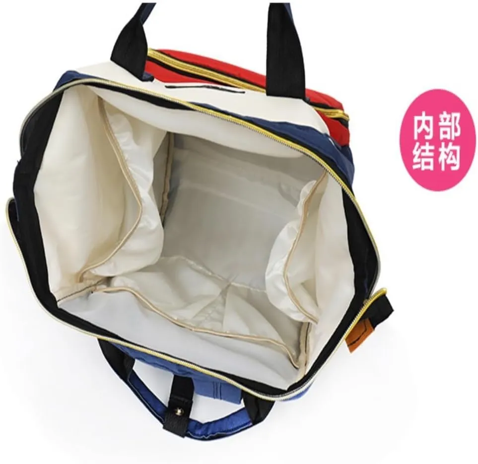 Diaper Bag Mummy bag thermal insulation fashionable lightweight travel backpack storage backpack Daiper Bag(Blue)