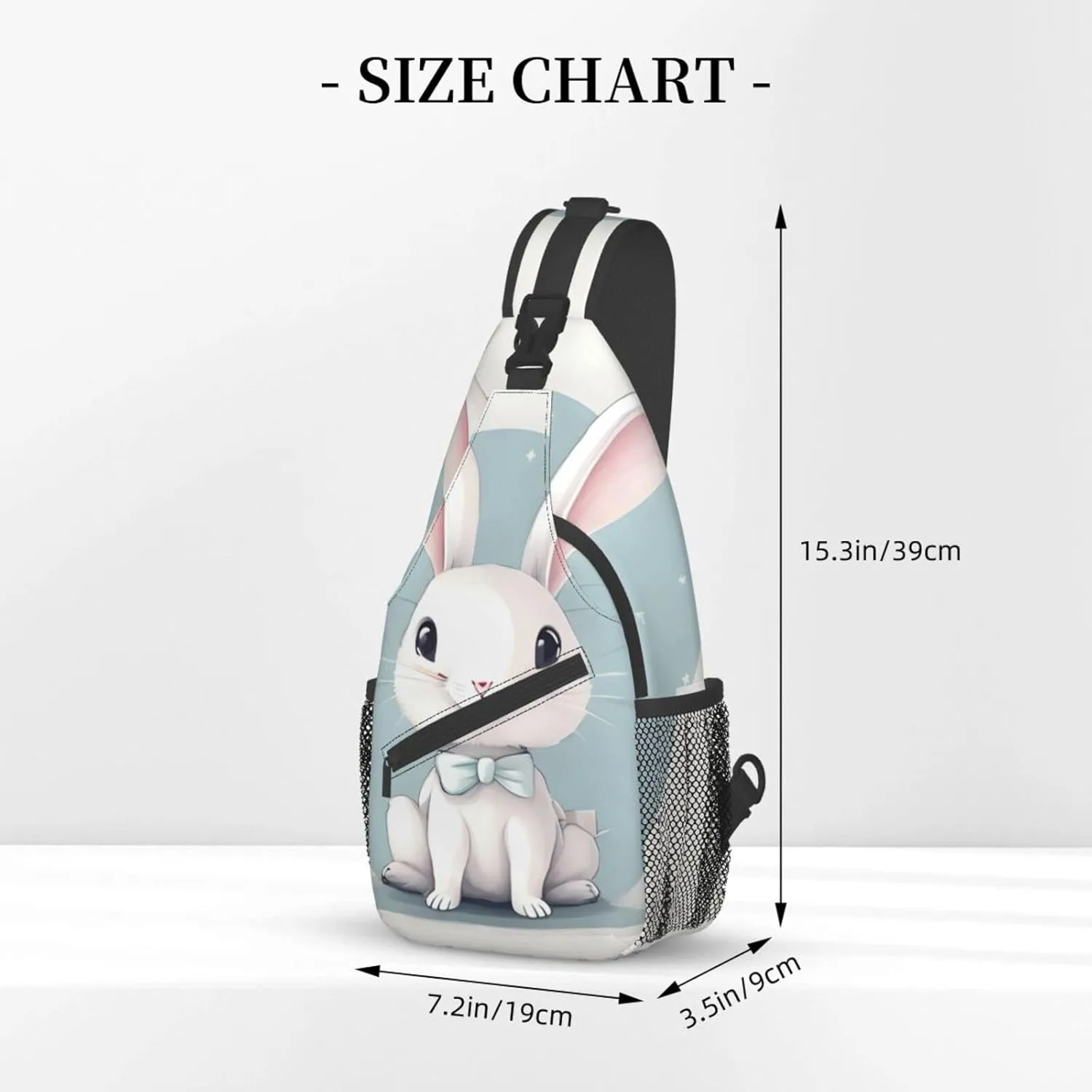 Dog Breed Unisex Crossbody Backpack Travel Hiking Casual Chest Bags Lightweight Fashion