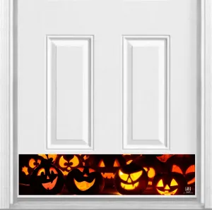 Door Kick Plate - Rubber Magnet - “Jack-O-Lantern” Halloween Themed - UV Printed - Multiple Sizes