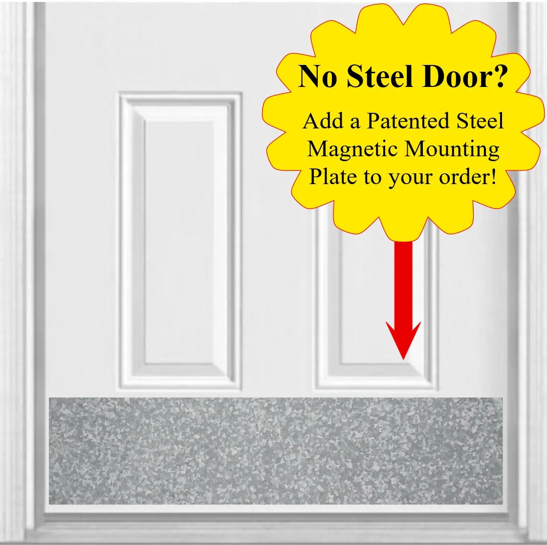Door Kick Plate - Rubber Magnet - “Jack-O-Lantern” Halloween Themed - UV Printed - Multiple Sizes