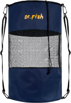 Dr.Fish Boat Trash Bags Outdoor Trash Can Oversize Hoop Mesh Trash Bags Heavy Duty Durable Reusable Boat Garbage Container Boat Cabin Storage for Outdoors Camping Boating Fishing