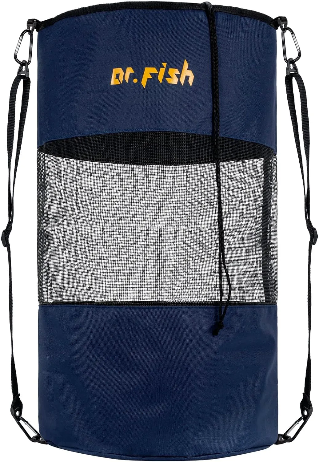 Dr.Fish Boat Trash Bags Outdoor Trash Can Oversize Hoop Mesh Trash Bags Heavy Duty Durable Reusable Boat Garbage Container Boat Cabin Storage for Outdoors Camping Boating Fishing