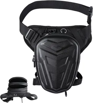 Drop Leg Bag, Thigh Bag with Leg Strap - Waterproof Hard Shell Thigh Bag with Leg Strap - Multifunctional Motorcycle Waist Bag with Large Capacity for Cycling, Hiking, Campin, Single attributes, Siehe
