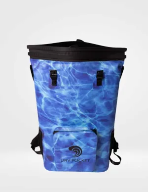 Dry Pocket Magnaguard 25L Thermoplastic Polyurethane (TPU) Auto-Sealing Floating Dry Bag, Waterproof up to 100 Feet (Aqua Blue)