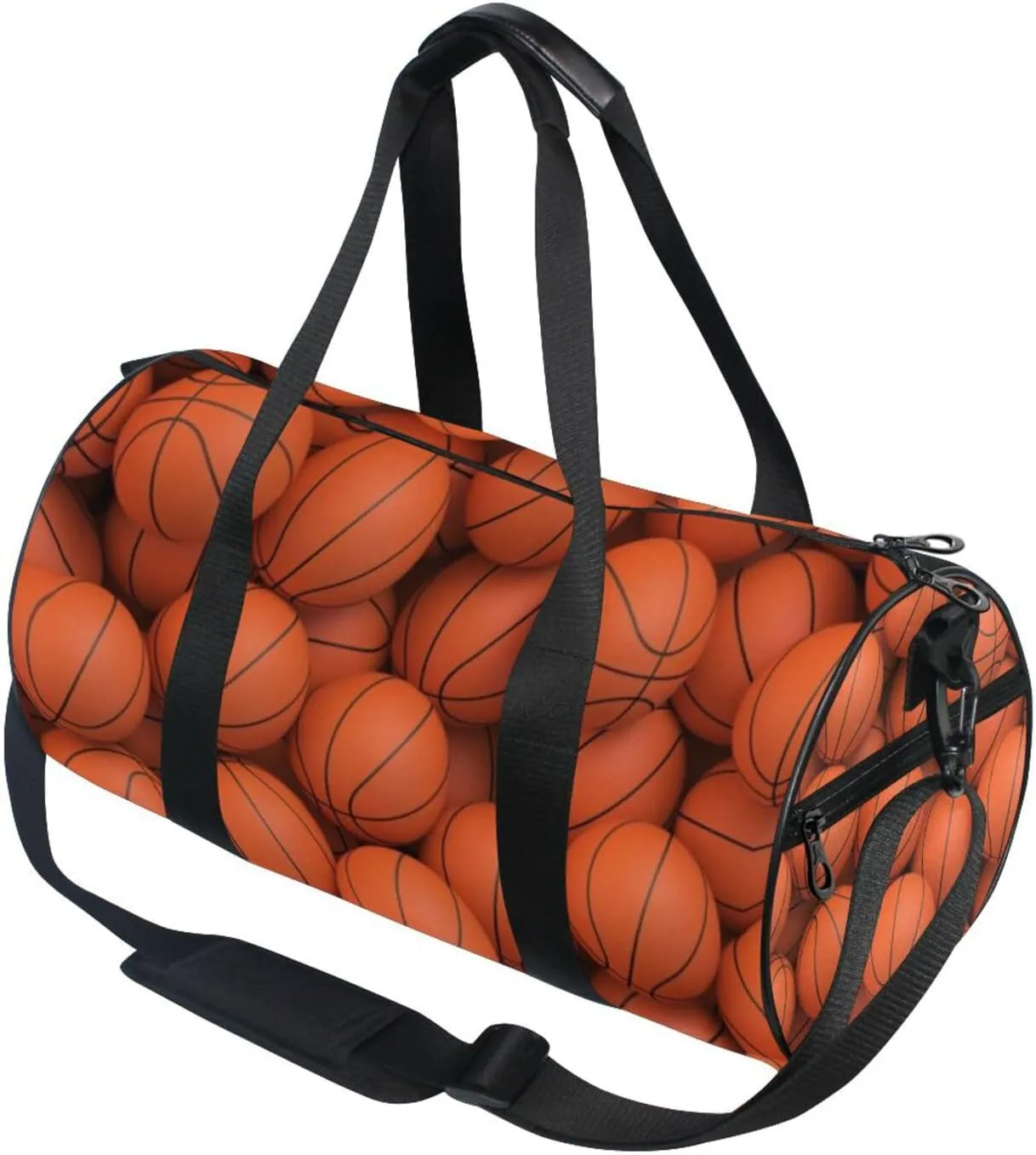 Duffle Bag Lightweight with Inner Pocket Travel Duffed Tote Bag Lightweight Weekender Bag, Basketball Sport Duffle Print Bag for Gym Yoga Sport