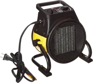 Dura Heat EUH1465 Electric Forced Air Heater with Pivoting Base 5,120 BTU, Yellow