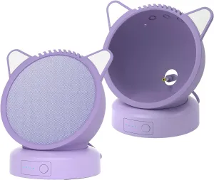 Echo Pop Battery Base Portable Battery Base for Echo Pop and Xiaodu Speaker, Echo Pop Battery Base with Protective Case (Purple)