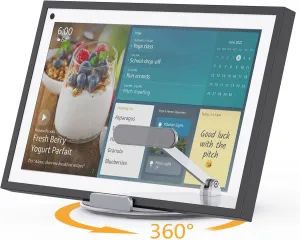 Echo Show 15 Stand - Swivel and Tilt, Adjustable Foldable Stand with 360 Degree Rotatable Base