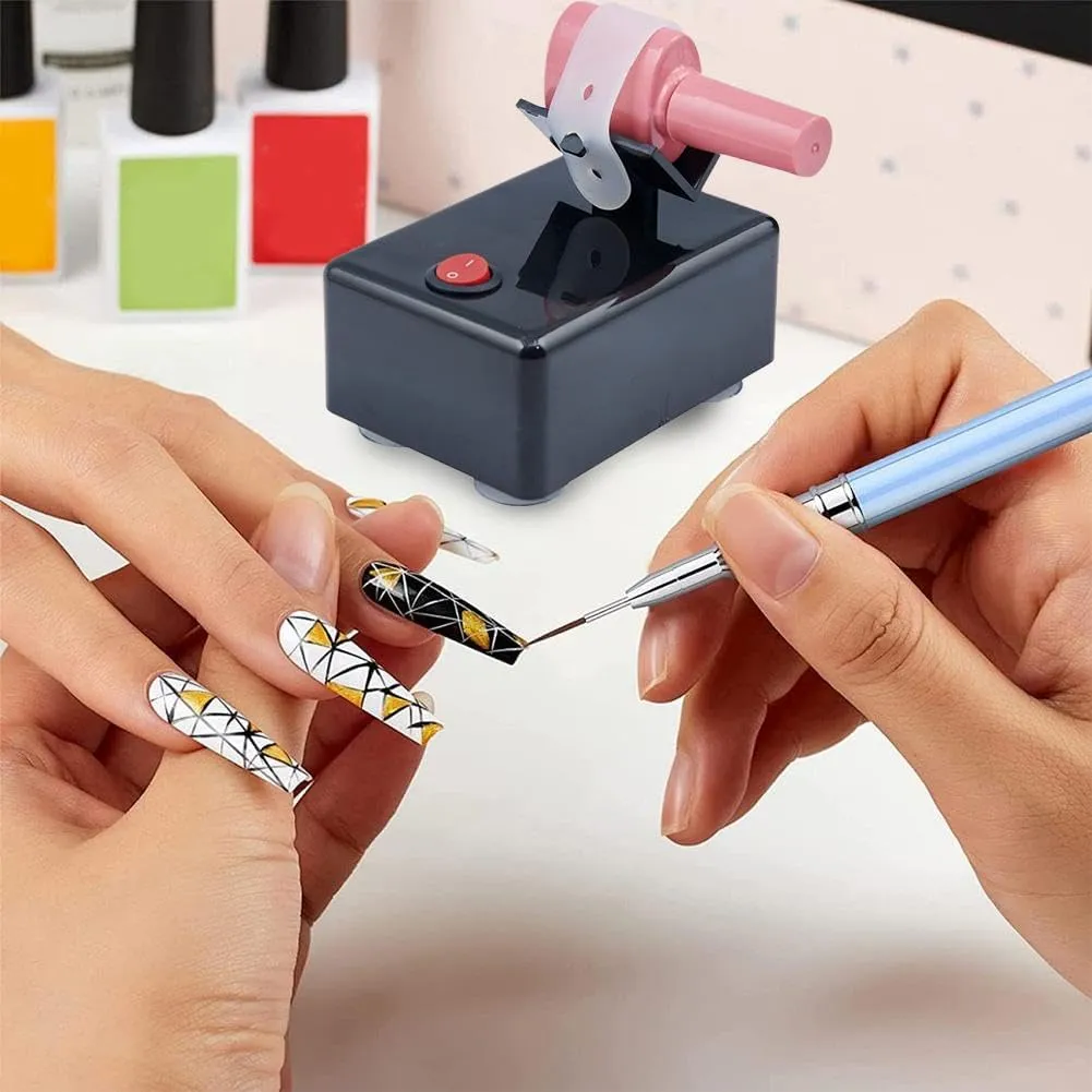 Electric Nail Polish Shaker Liquid Mixer Shaker, Nail Gel Polish Mixer, Model Paints Shaker Vibrating Screen 3200 Shakes/Min Lash Varnish Bottle Glue Shaking Machine for Nail Ink