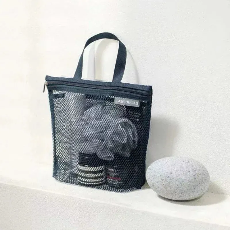 Eliza | Lightweight Mesh Toiletry Shower Bag
