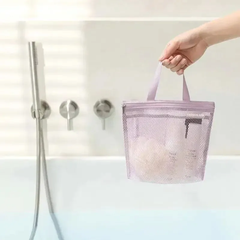 Eliza | Lightweight Mesh Toiletry Shower Bag