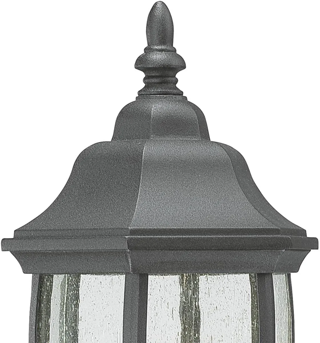Elk Home Covington Outdoor Light-Wall Lantern, Matte Black & Glass, 6.5" W x 7.75" D x 14.25" H, Porch, Patio Light