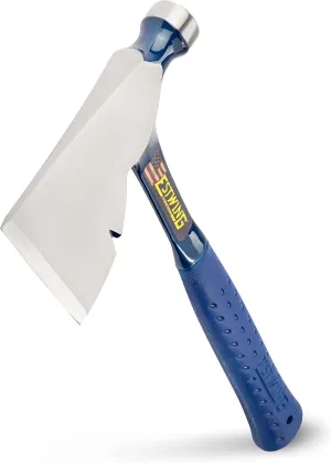ESTWING Carpenter's Hatchet - 13" Carpenters Axe with Smooth Face & Shock Reduction Grip - E3-2H