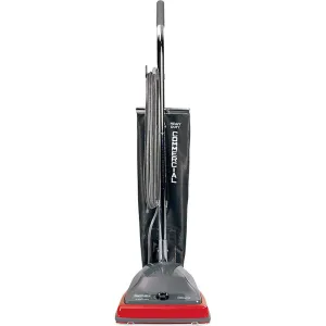EUREKA Sanitaire SC679J Commercial Lightweight Upright Vacuum Bag-Style 12lb Gray/Red