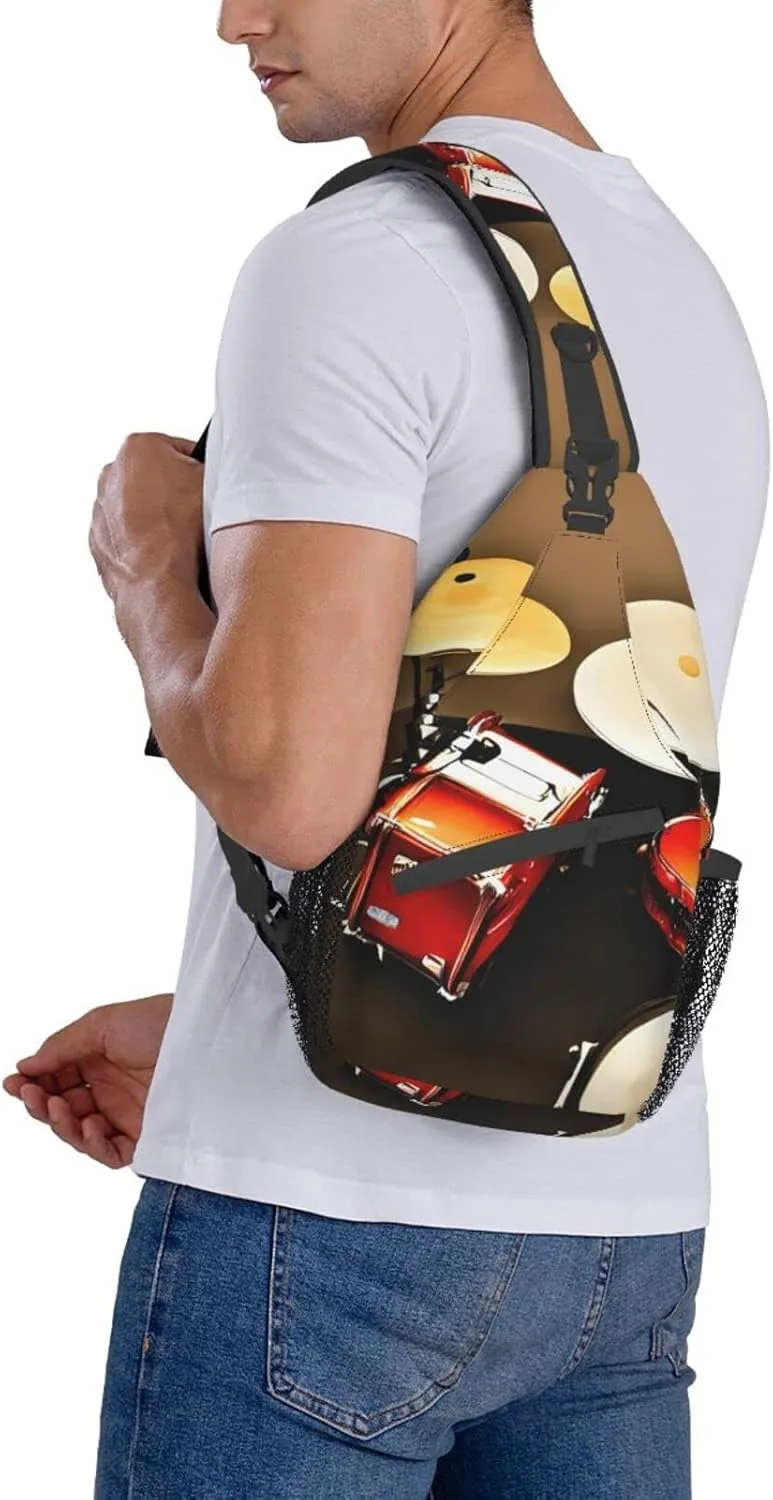 Explosion Firework 3d Unisex Crossbody Backpack Travel Hiking Casual Chest Bags Lightweight Fashion
