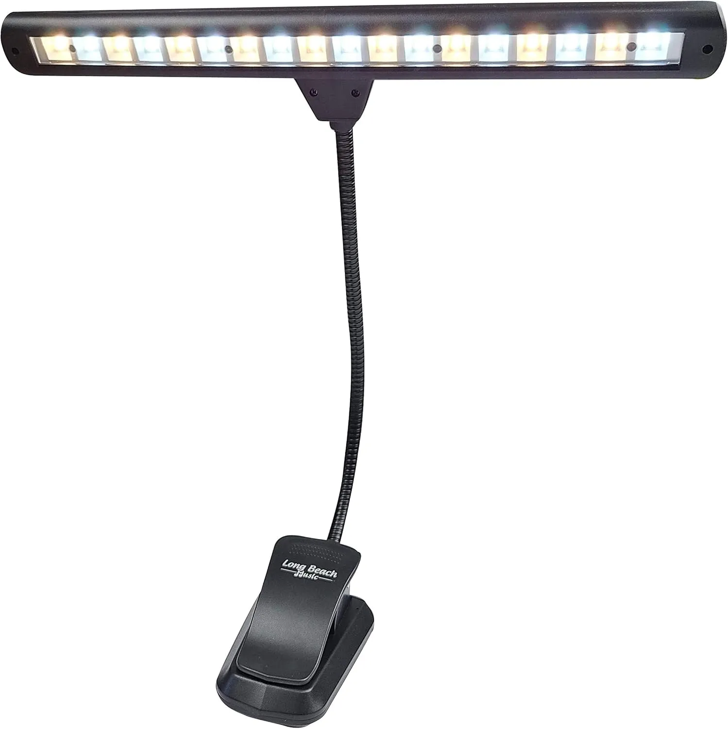Extra Wide Clip-On Music Stand Orchestra Light- 18 LED Rechargeable USB Piano, Desk, Reading Lamp