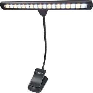 Extra Wide Clip-On Music Stand Orchestra Light- 18 LED Rechargeable USB Piano, Desk, Reading Lamp