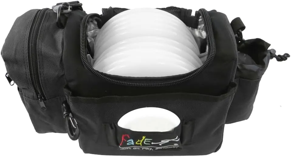 Fade Crunch Disc Golf Bag – Lightweight, Durable, and Insulated Shoulder Bag for All Skill Levels - Practice Bag - Lightweight Bag for night golf
