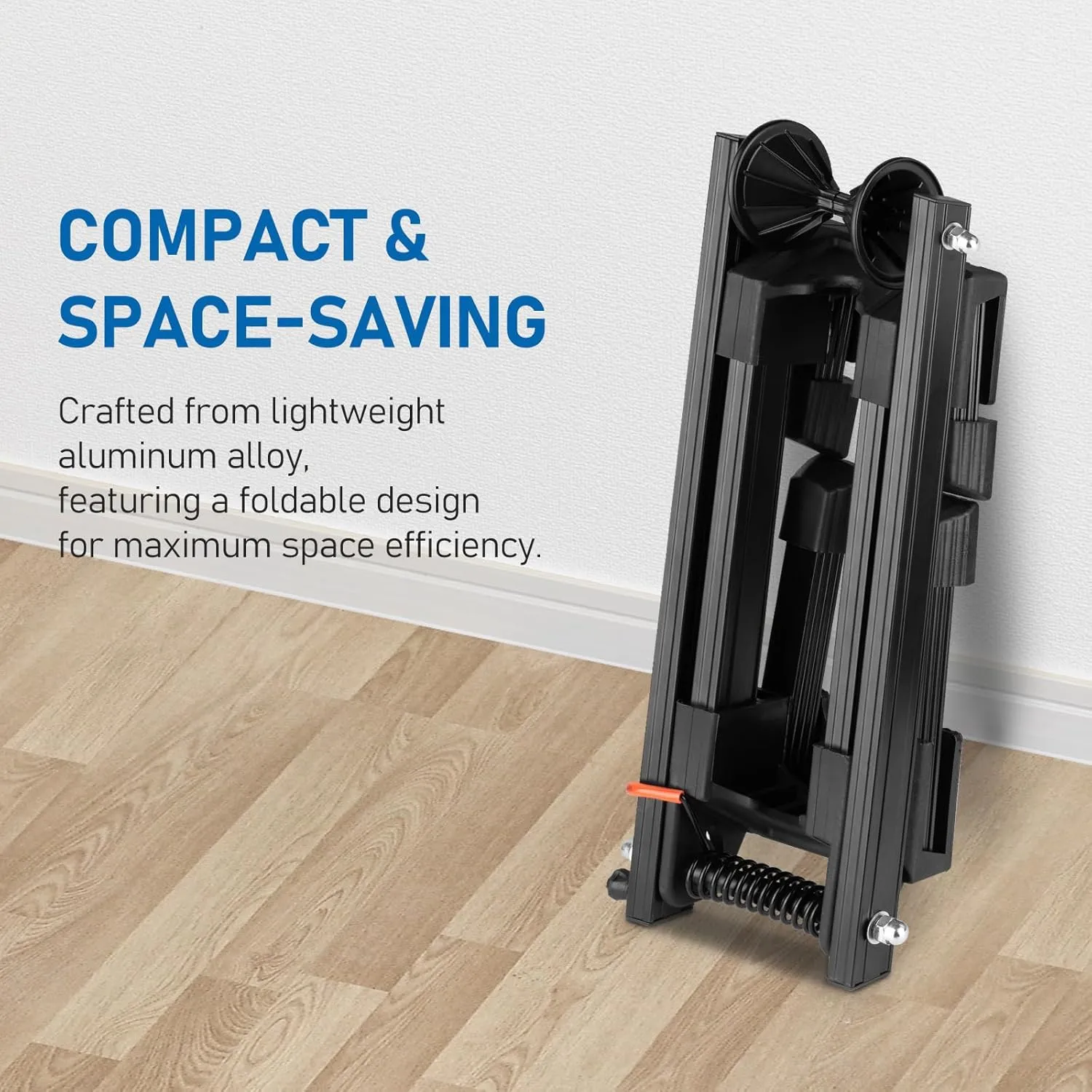 Favoto Folding Bike Stand Floor - Mountain & Road Bicycles Indoor Outdoor Garage Storage - Bicycle Parking Rack Foldable Fit 20”-29” Bikes (2 Pack)