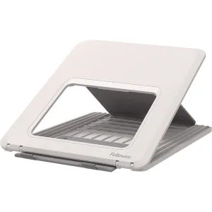 Fellowes® Breyta Laptop Stand, 9.25" x 10.55" x 0.55" to 8", White, Supports Up to 8.8 lbs