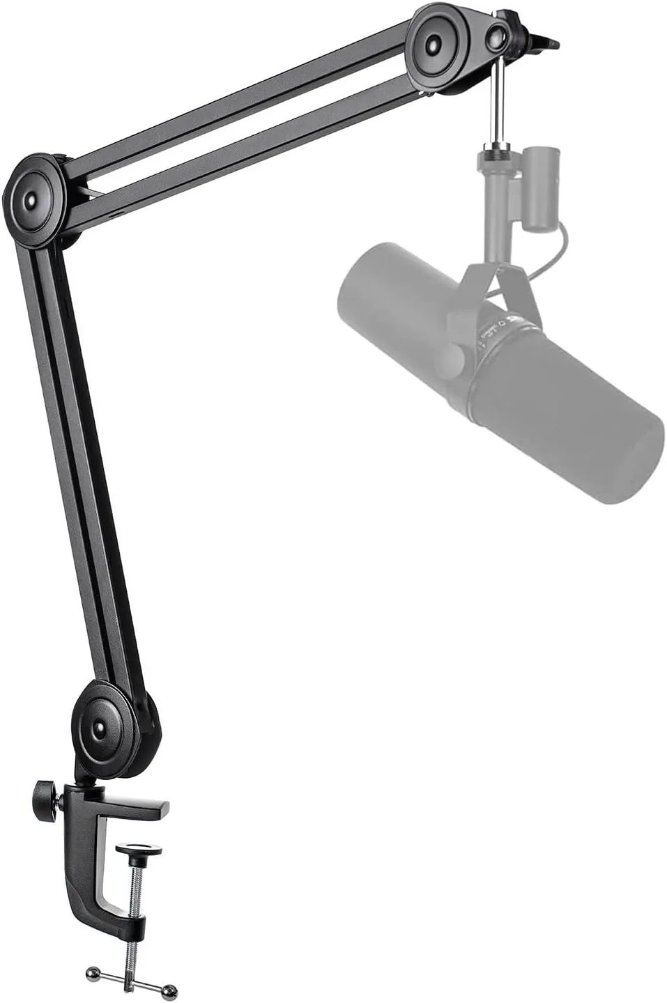 FIFINE Microphone Arm Stand-Heavy Duty Boom Arm, Suspension Scissor Adjustable Mic Stand with Desk Mount, 5/8" Screw, Cable Ties, for Recording Gaming Streaming Podcasting-BM63