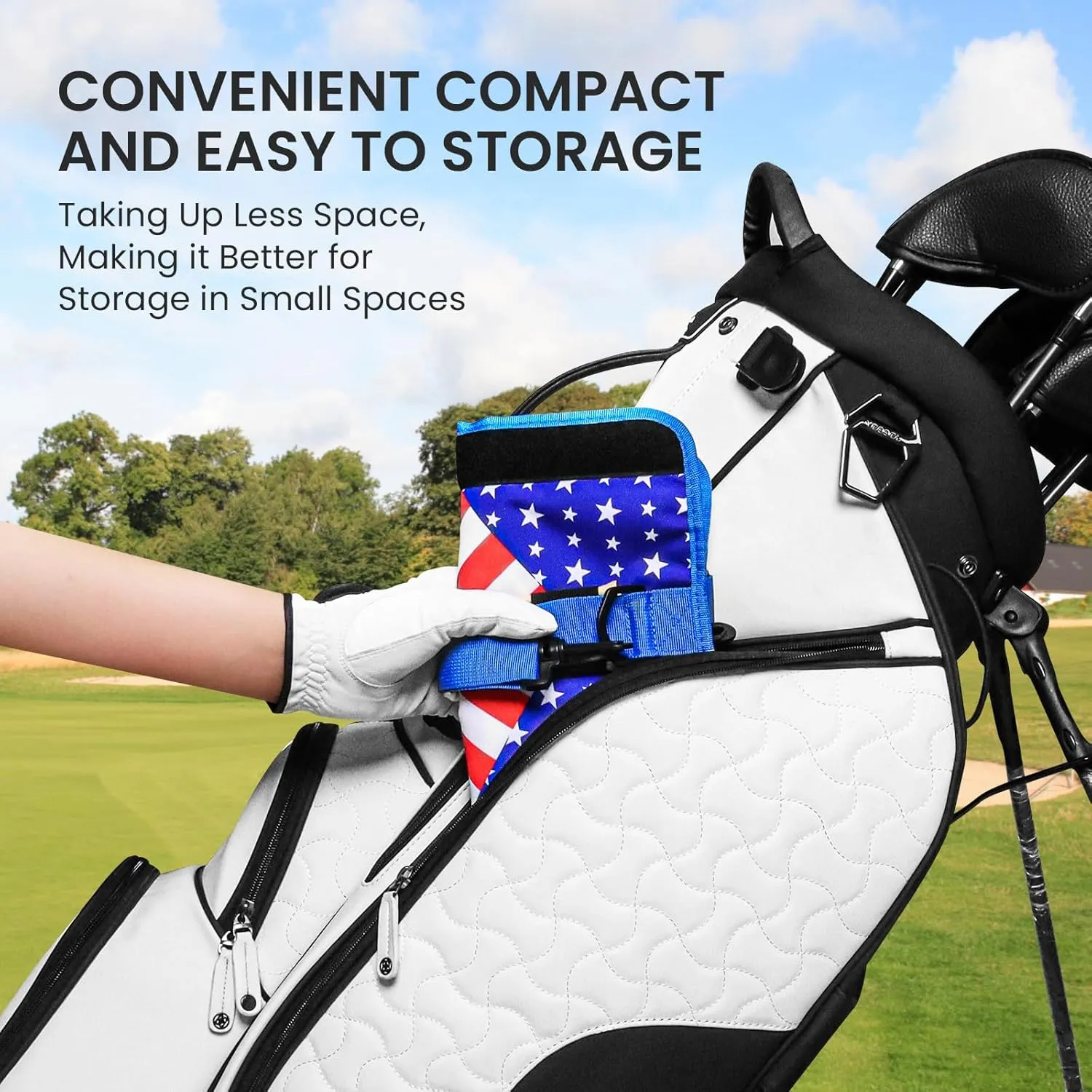FINGER TEN Golf Club Bag Mini Lightweight for Men Women Ladies Kids with/Without Ball Pouch Pack, Portable for Driving Range Carrier Course Training Case
